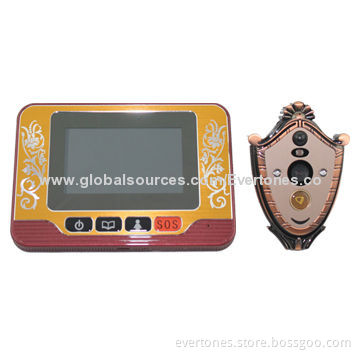 The newest 3.7" touch screen wireless digital door peephole with intercom door phone